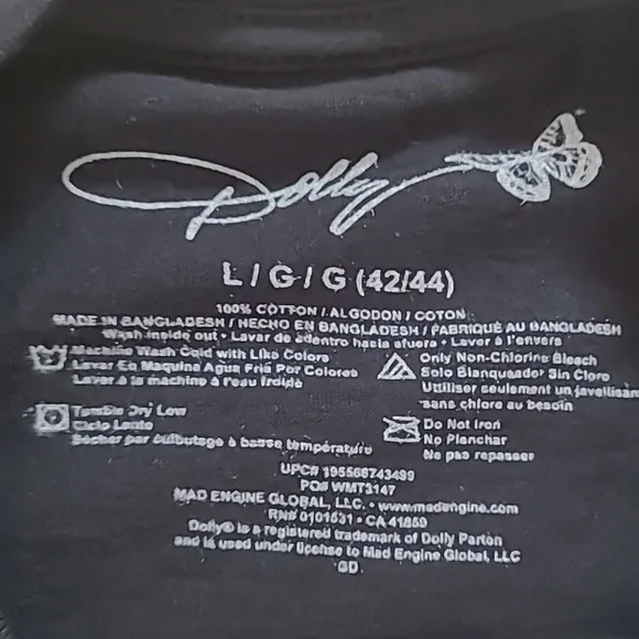 Dolly Parton T-Shirt Size LARGE - Picture 2 of 7